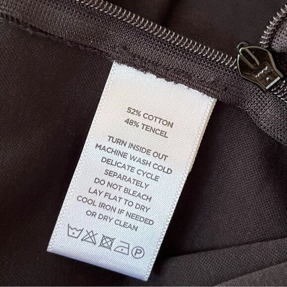 Leo & Sage Black Wide Leg Dress Pants Size 8 High Rise in Classic Cut - Picture 5 of 5